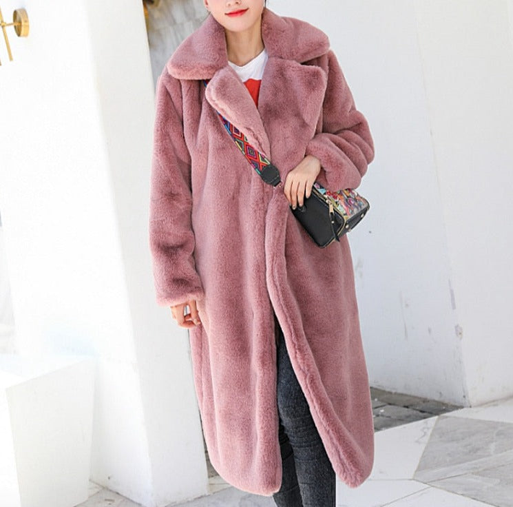 Thick Warm Teddy Fur Coat - Linda