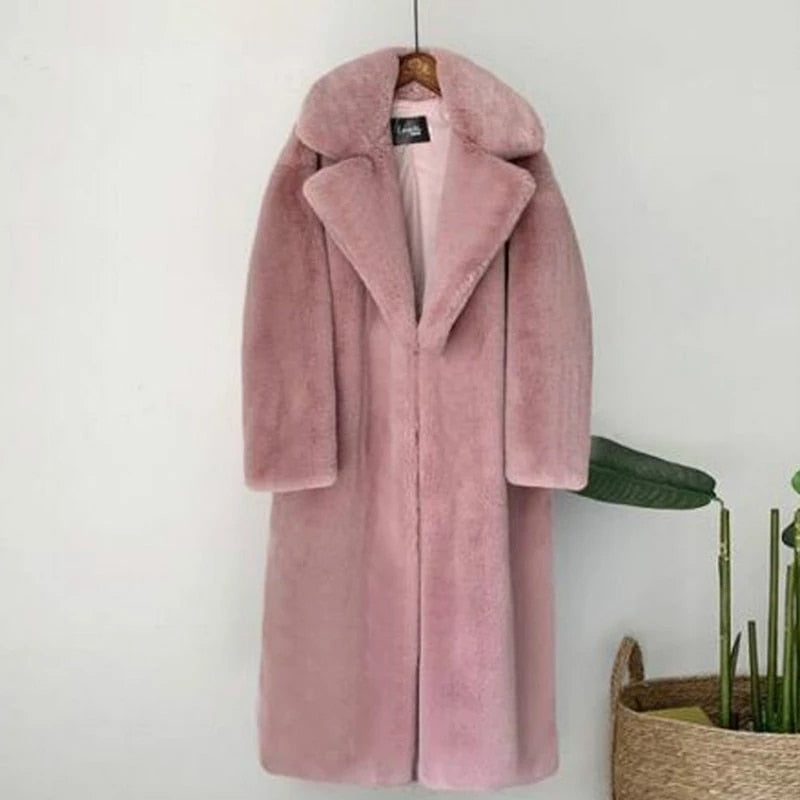 Thick Warm Teddy Fur Coat - Linda