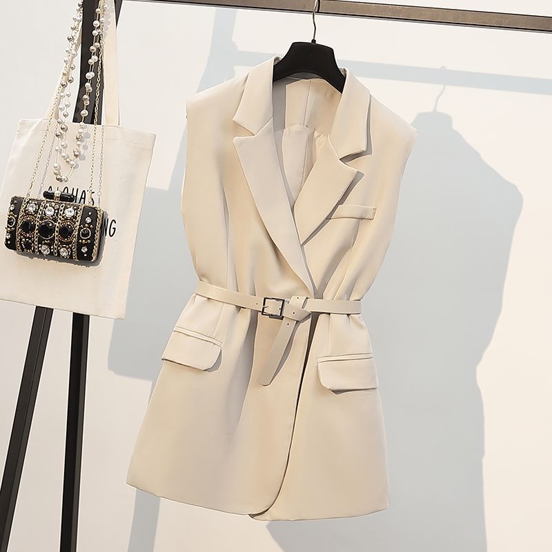 Belt Vest Fancy Coat - Linna