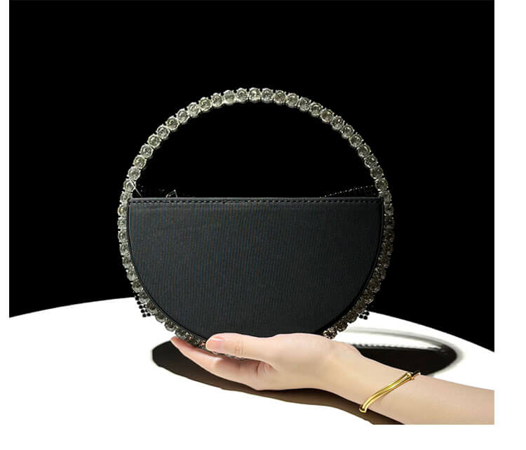 Clutch De Encaje Brillante Con Asa - Melinda