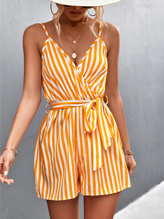 Sleeveless Jumpsuit with Stripes - Greece