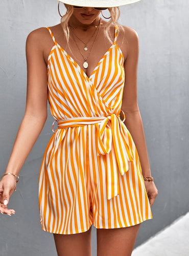 Sleeveless Jumpsuit with Stripes - Greece