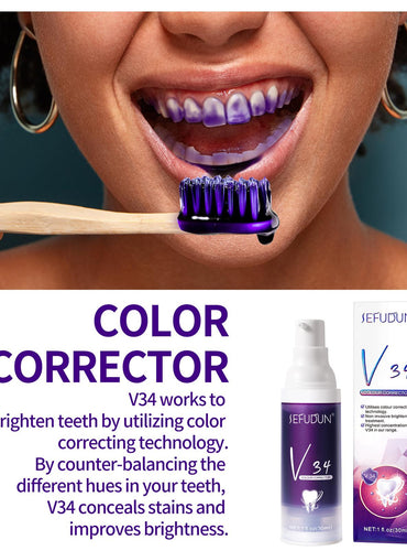 🔥ÚLTIMO DÍA 49% DE DESCUENTO🔥Suero corrector de color de dientes V34 