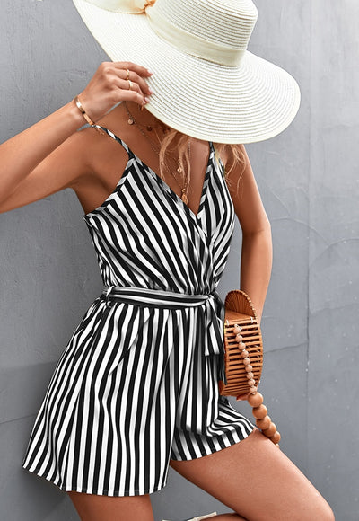 Sleeveless Jumpsuit with Stripes - Greece