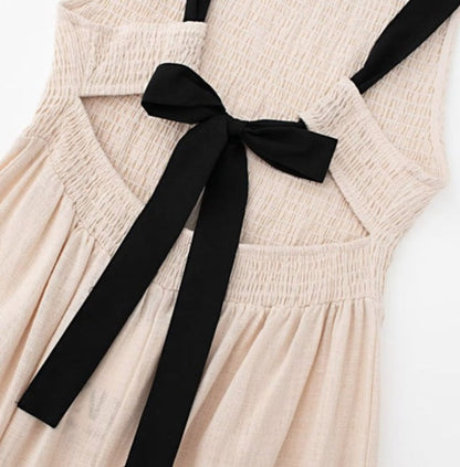 Tied Elastic Ruffle Dress - Ninna